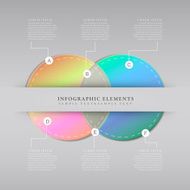 colorful gradient abstract infographics