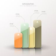 abstract 3d bar chart infographics N3