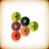 Modern arrow business abstract design template N2