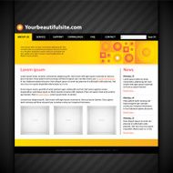 Vector infographics website template design