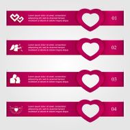 Valentines day infographics