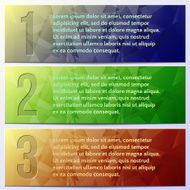 Vector infographic enumerated textured presentation banner set