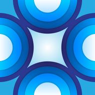 Abstract blue paper circles background N8