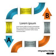 Modern circle infographics options banner N14