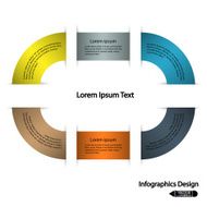 Modern circle infographics options banner N16