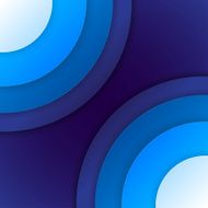 Abstract blue paper circles background N9