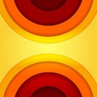 Abstract red and orange circles vector background N11