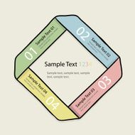 four steps infographics element N2