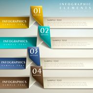 abstract 3d paper infographics N104