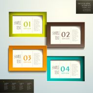 abstract 3d tag infographics N19