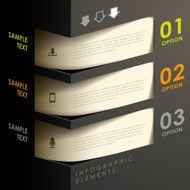 abstract 3d paper infographics N105
