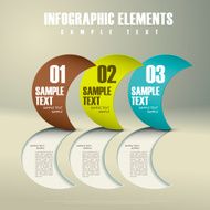 abstract 3d paper infographics N106