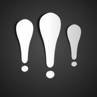 Info-graphics sign - exclamation point