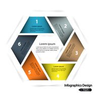 modern hexagon infographics options banner N9