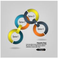 Modern circle infographics options banner N21