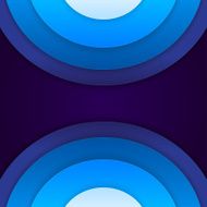 Abstract blue paper circles background N10