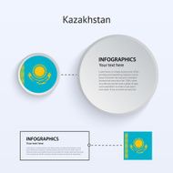 Kazakhstan Country Set of Banners N2