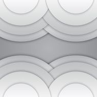 Abstract grey paper circles vector background N12