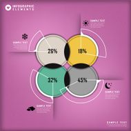 abstract pie chart infographics N24