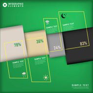 abstract 3d chart infographics