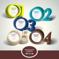 abstract 3d tube infographics N2