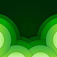 Abstract green round shapes background N3