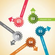 Creative gears Info-graphics options banner N40