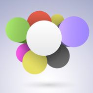Abstract background with circle infographics elements