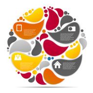 Infographic business template vector illustration N727