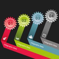 Creative gears Info-graphics options banner N45