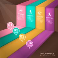 vector abstract 3d paper infographics N86