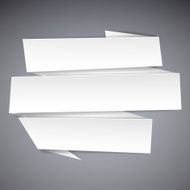 Paper white separated speech bubble N5