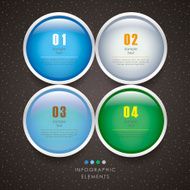 vector abstract 3d circle infographics