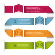 Curve infographic template