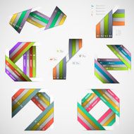 Infographic Paper Strips Set