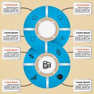 Vector circle of icons