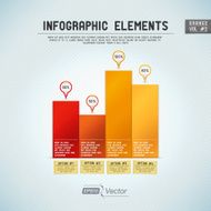 Infographic Elements Bar Graph - Orange N2