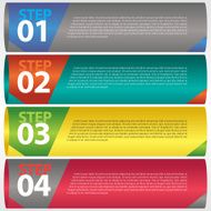 Abstract modern banner vector with numbered N2