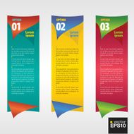 Vertical banner vector with number N5
