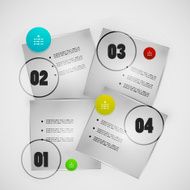 Glossy banner infographic design N2