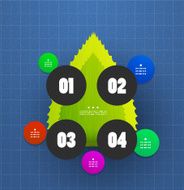 Nature option steps infographic design