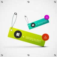 Glossy option banners