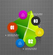Colorful triangles background