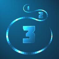 Illuminated Shiny Infographic Elements N4