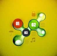 Abstract futuristic infographic design