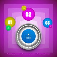 Abstract vector steps circles template N3