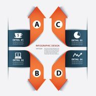 business step paper lines and numbers design template N17