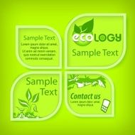 Ecological green banners