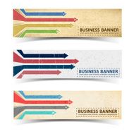 Business concept banners set N7