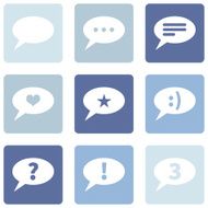 Vector Set of Bubbles Icons with Different Concepts N15